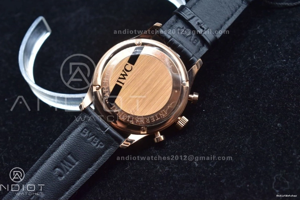 Chrono (Same Black ZF Best Edition Thickness Practical Portuguese 1:1 Genuine) on Strap A7750 IW371482 as Leather 444 0511